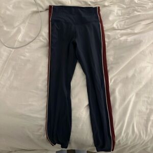 Target Navy Blue Leggings with Red Stripe
